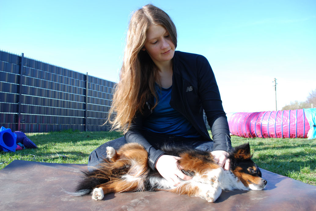 Jana bei der Arbeit